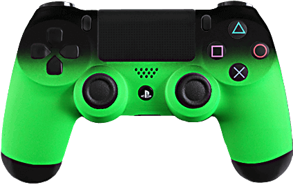 PS4 Evil MasterMod Green Fade Modded Controller