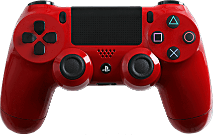 PS4 Evil MasterMod Glossy Red Modded Controller