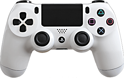 PS4 Evil MasterMod Glossy White Modded Controller