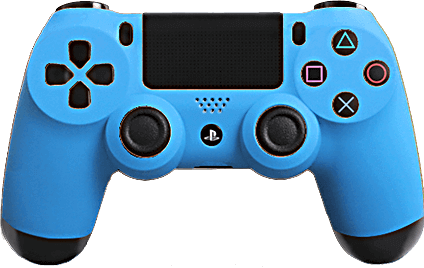 PS4 Evil MasterMod Soft Touch Blue Modded Controller