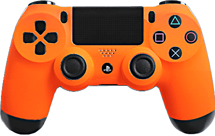 PS4 Evil MasterMod Soft Touch Orange Modded Controller