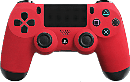 PS4 Evil MasterMod Soft Touch Red Modded Controller