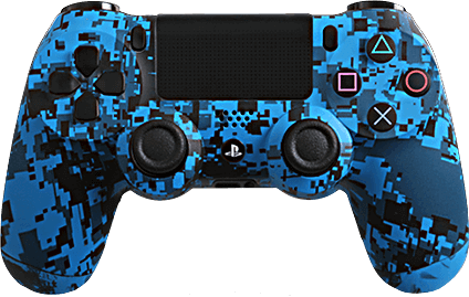 PS4 Evil MasterMod Urban Camo Blue Modded Controller