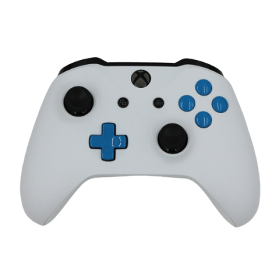 Xbox One S + PC White & Blue Controller