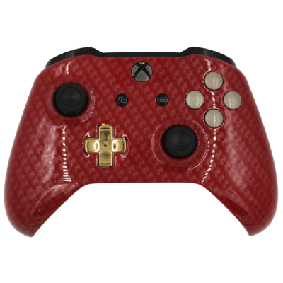 Xbox One S + PC Red Carbon Controller