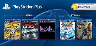 December Free PS Plus games