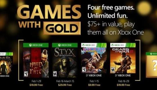 february games with gold 2016