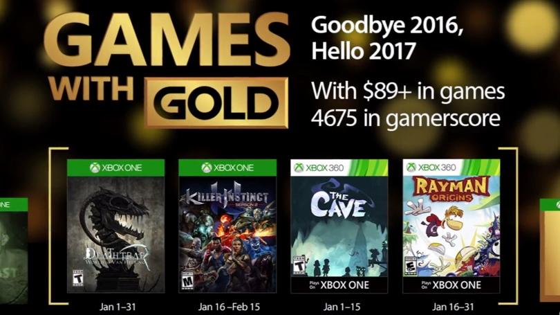 Games with Gold January 2017 Lineup Announced