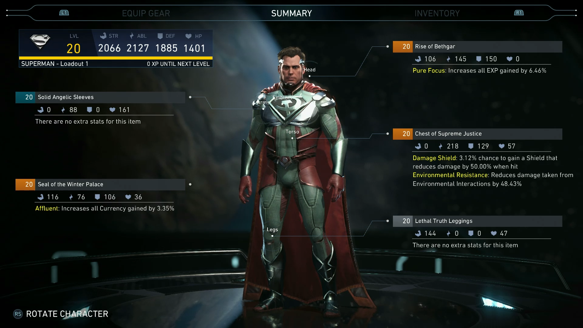 Injustice 2 to Feature Gear System
