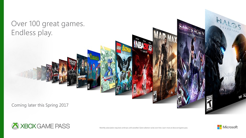 Xbox Game Pass Announced