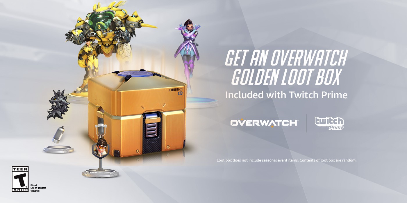 Twitch Prime Members to Get Free Overwatch Golden Loot Box