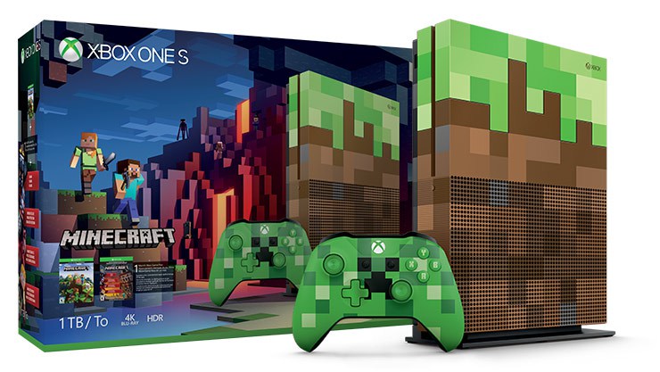 Minecraft Themed Xbox One S Bundle Showcased