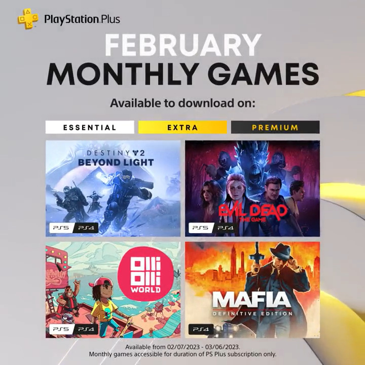 PlayStation Plus Free Games for February 2023