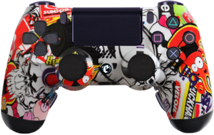 ps4 custom sticker bomb modded eSports Pro Controller