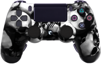 ps4 custom white skulls modded eSports Pro Controller