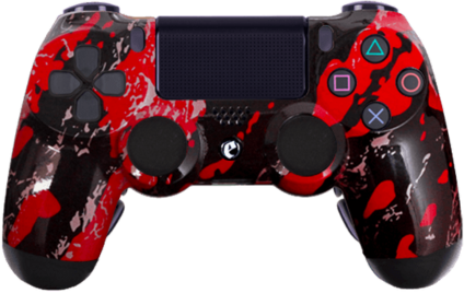 ps4 custom red splash modded eSports Pro Controller