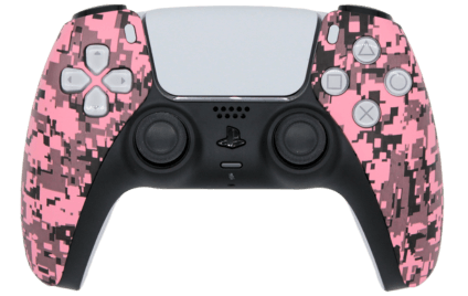 PS5 custom pink urban camo modded eSports Pro Controller