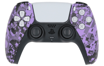 PS5 custom purple urban camo modded eSports Pro Controller