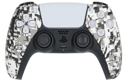 PS5 custom white urban camo modded eSports Pro Controller
