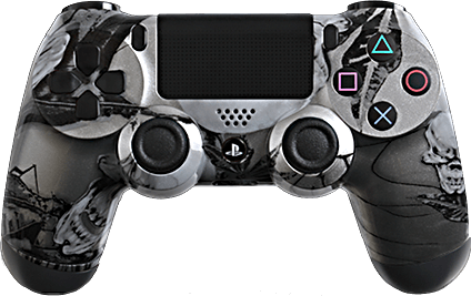 PS4 Evil MasterMod Extreme Silver Nightmare Modded Controller