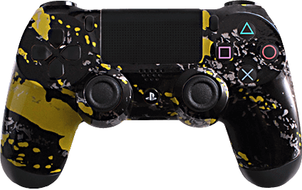 ps4 evil shift yellow splash eSports Pro Controller